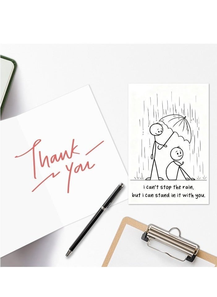 Fuwddy Red Envelope & Greeting Card Set - "Together Forever" Design - For Wedding, Anniversary & Romantic Gift - Image 2